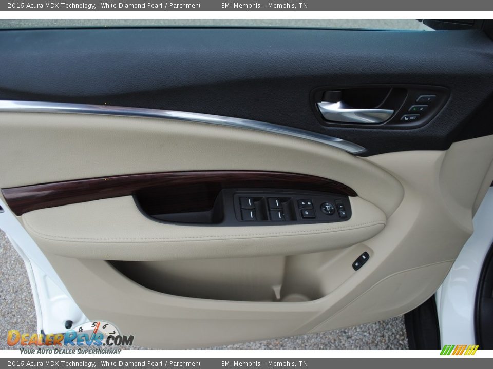 2016 Acura MDX Technology White Diamond Pearl / Parchment Photo #10