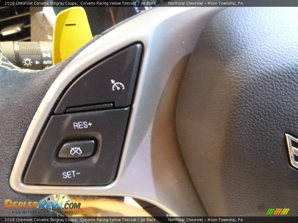 2018 Chevrolet Corvette Stingray Coupe Corvette Racing Yellow Tintcoat / Jet Black Photo #19