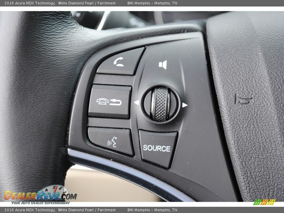 2016 Acura MDX Technology White Diamond Pearl / Parchment Photo #14