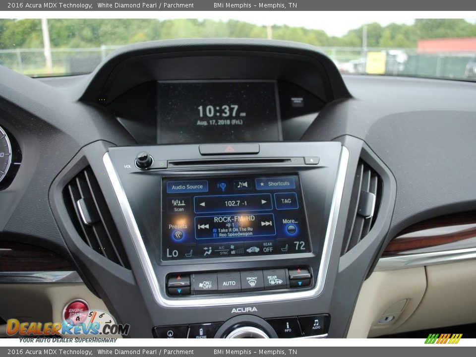 2016 Acura MDX Technology White Diamond Pearl / Parchment Photo #16