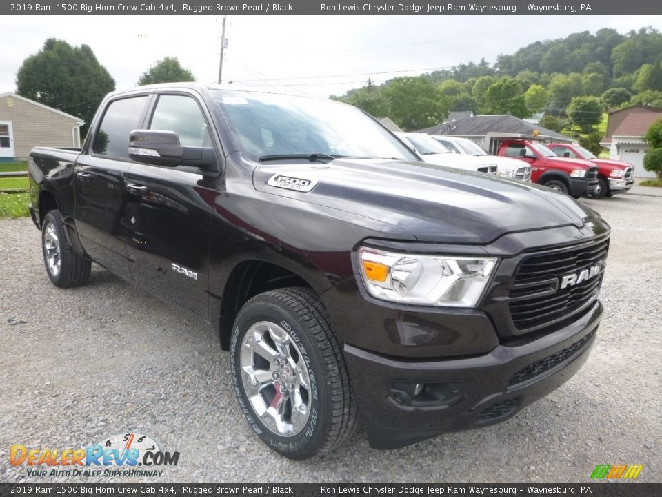 2019 Ram 1500 Big Horn Crew Cab 4x4 Rugged Brown Pearl / Black Photo #7