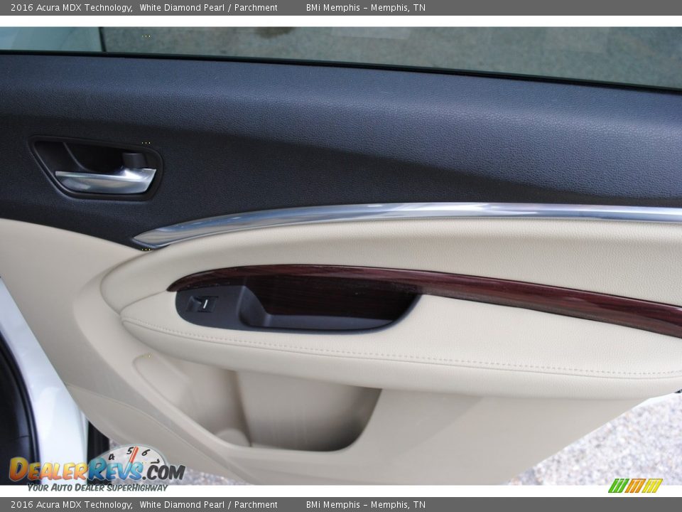 2016 Acura MDX Technology White Diamond Pearl / Parchment Photo #26