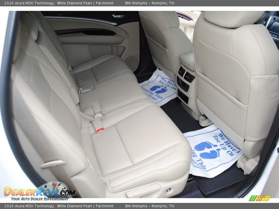 2016 Acura MDX Technology White Diamond Pearl / Parchment Photo #27