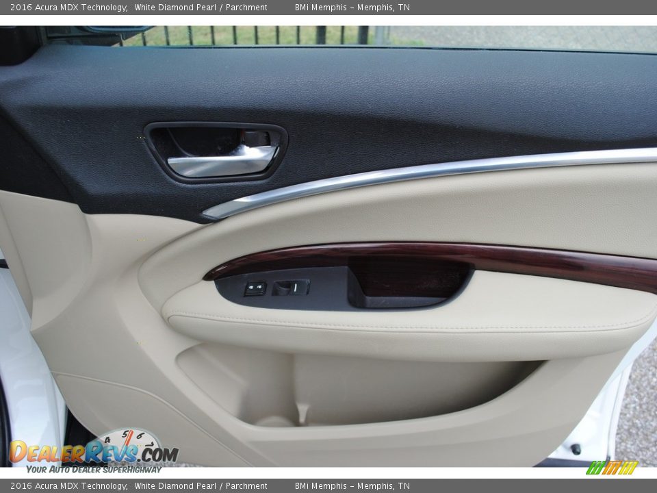 2016 Acura MDX Technology White Diamond Pearl / Parchment Photo #28