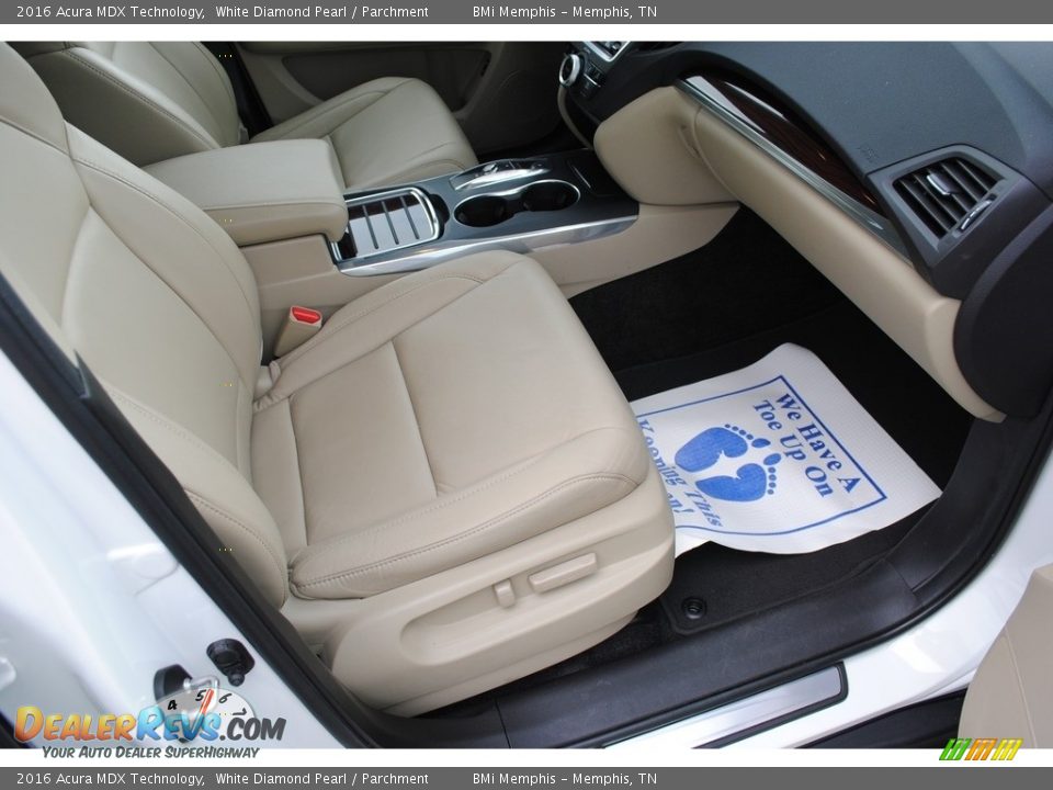 2016 Acura MDX Technology White Diamond Pearl / Parchment Photo #29