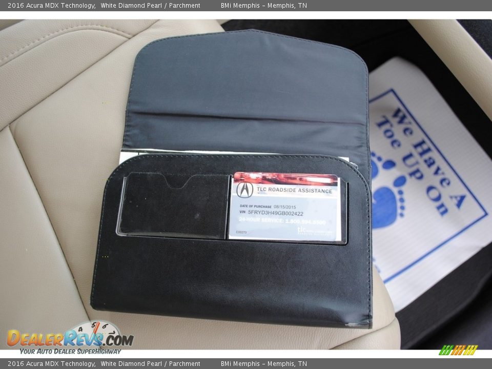 2016 Acura MDX Technology White Diamond Pearl / Parchment Photo #32