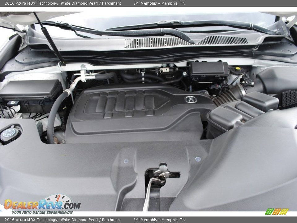 2016 Acura MDX Technology White Diamond Pearl / Parchment Photo #33