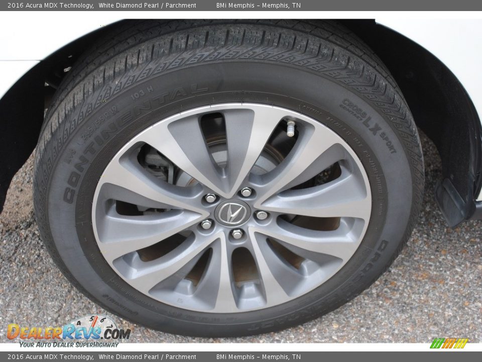 2016 Acura MDX Technology White Diamond Pearl / Parchment Photo #35