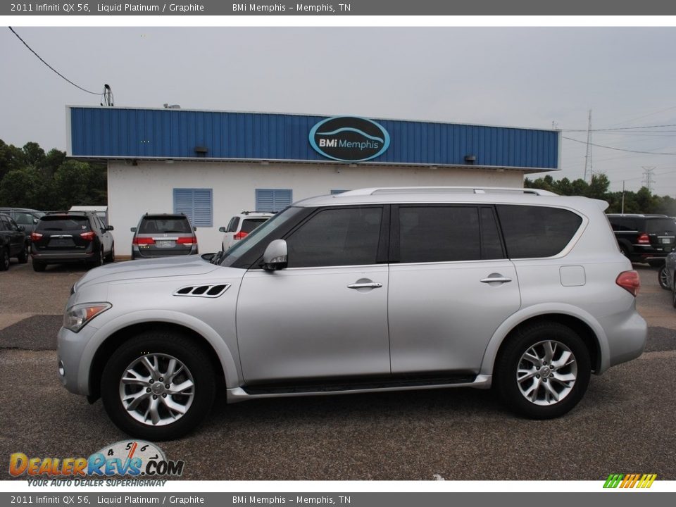 2011 Infiniti QX 56 Liquid Platinum / Graphite Photo #2