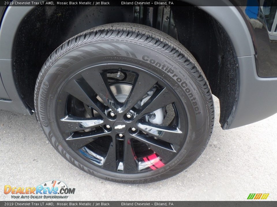 2019 Chevrolet Trax LT AWD Mosaic Black Metallic / Jet Black Photo #10