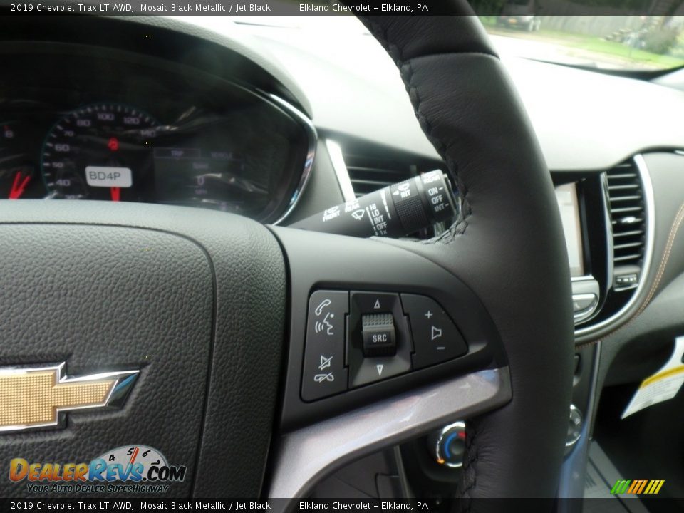 2019 Chevrolet Trax LT AWD Mosaic Black Metallic / Jet Black Photo #22