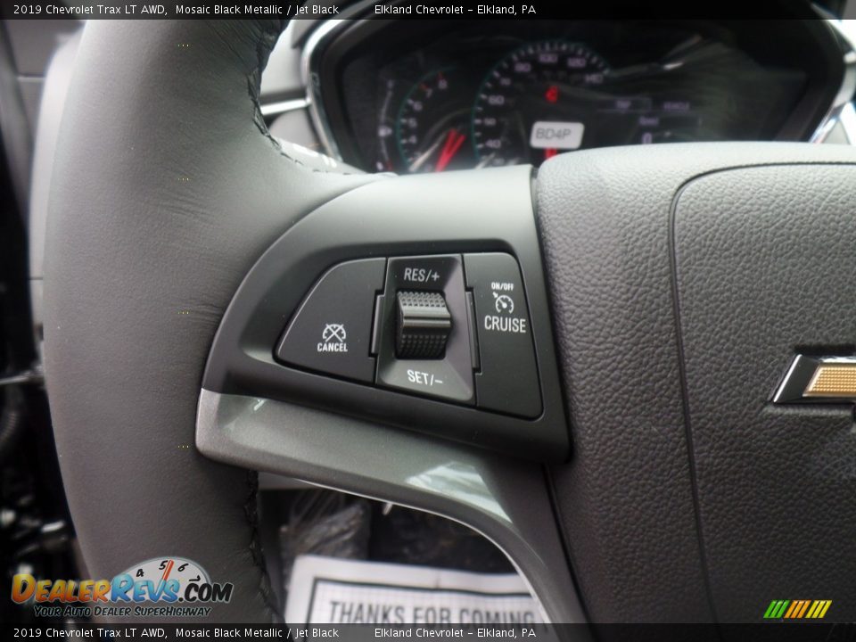 2019 Chevrolet Trax LT AWD Mosaic Black Metallic / Jet Black Photo #23