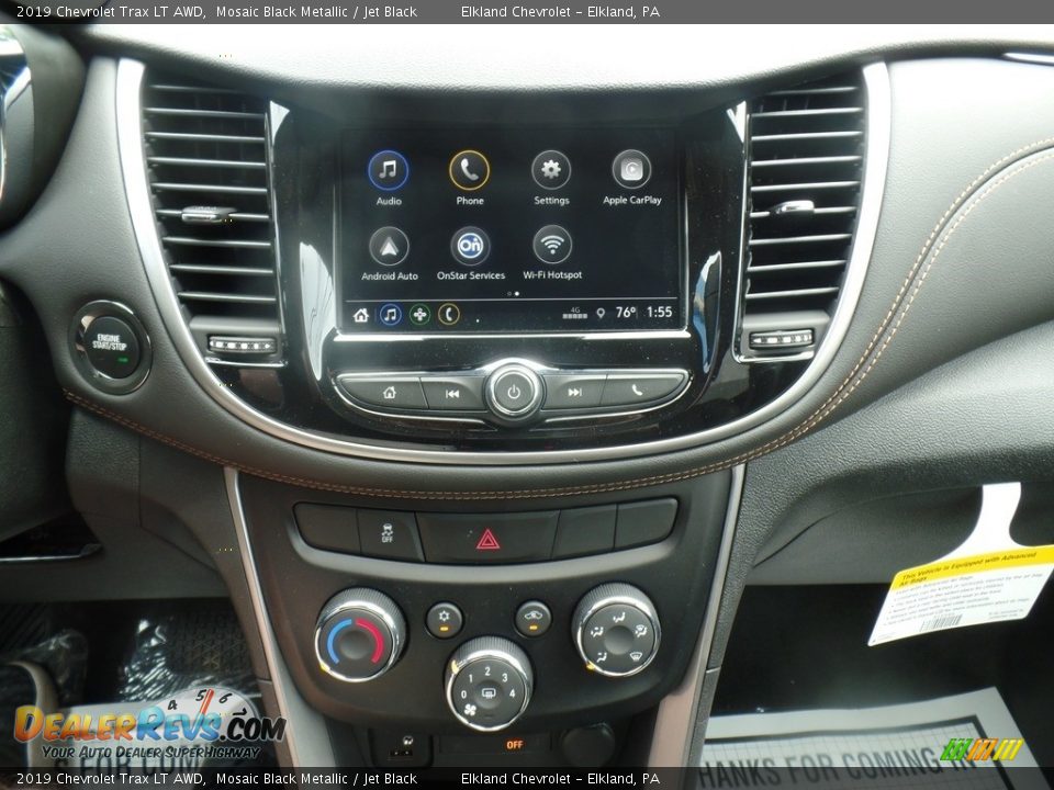 2019 Chevrolet Trax LT AWD Mosaic Black Metallic / Jet Black Photo #26