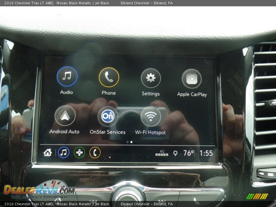 2019 Chevrolet Trax LT AWD Mosaic Black Metallic / Jet Black Photo #27
