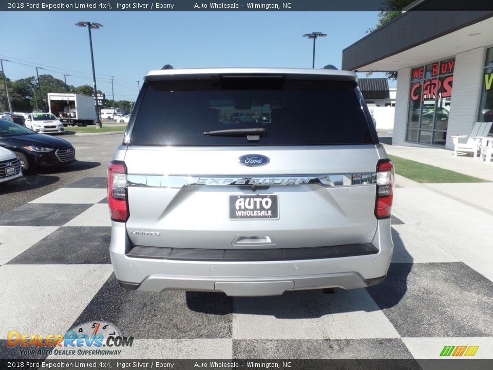 2018 Ford Expedition Limited 4x4 Ingot Silver / Ebony Photo #4