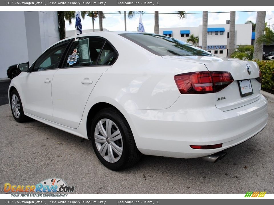 2017 Volkswagen Jetta S Pure White / Black/Palladium Gray Photo #7