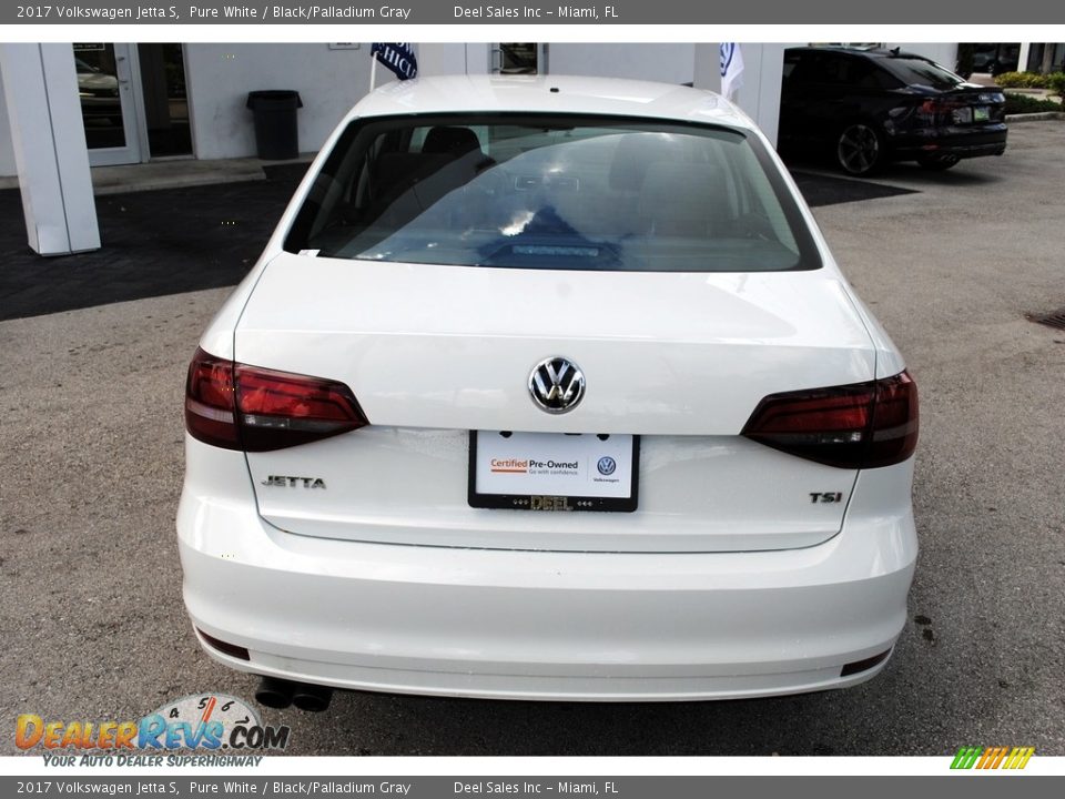 2017 Volkswagen Jetta S Pure White / Black/Palladium Gray Photo #8