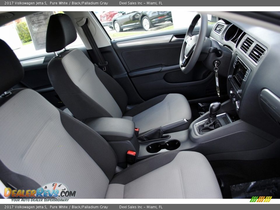 2017 Volkswagen Jetta S Pure White / Black/Palladium Gray Photo #17