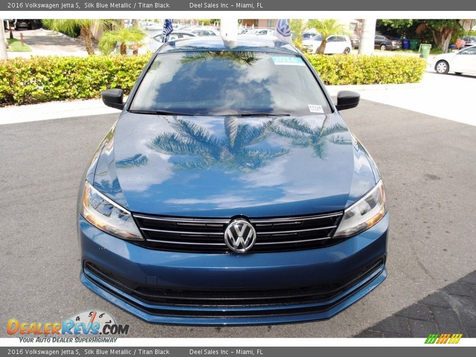 2016 Volkswagen Jetta S Silk Blue Metallic / Titan Black Photo #3