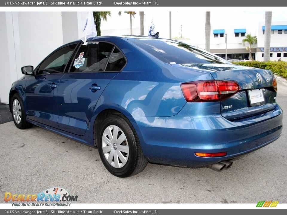 2016 Volkswagen Jetta S Silk Blue Metallic / Titan Black Photo #7