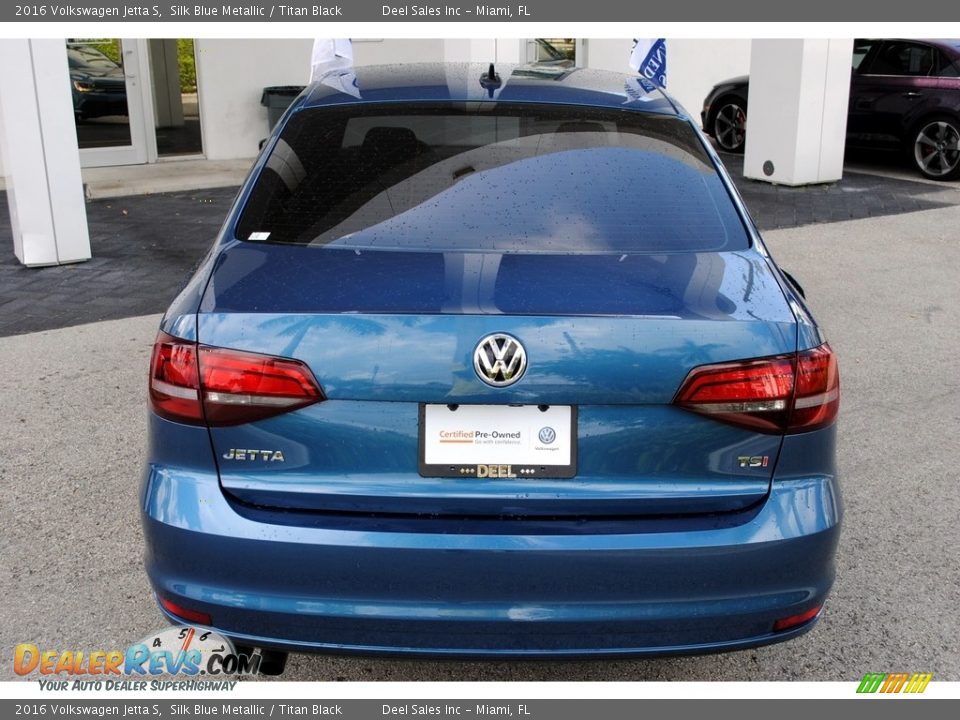 2016 Volkswagen Jetta S Silk Blue Metallic / Titan Black Photo #8