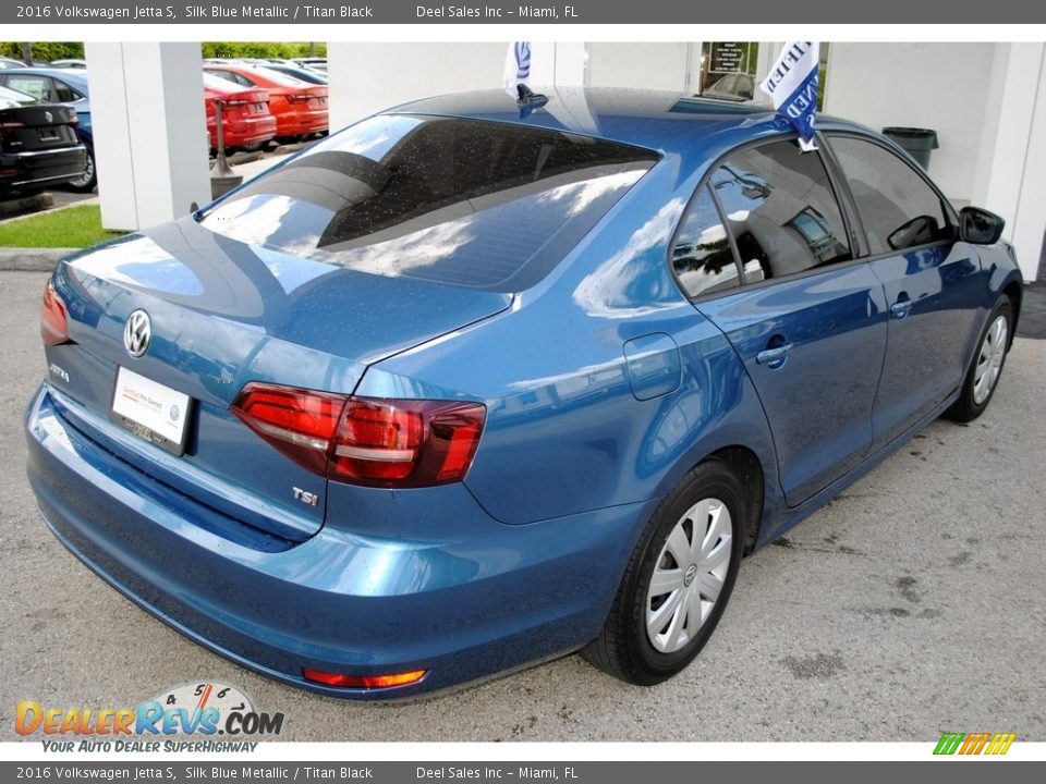 2016 Volkswagen Jetta S Silk Blue Metallic / Titan Black Photo #9