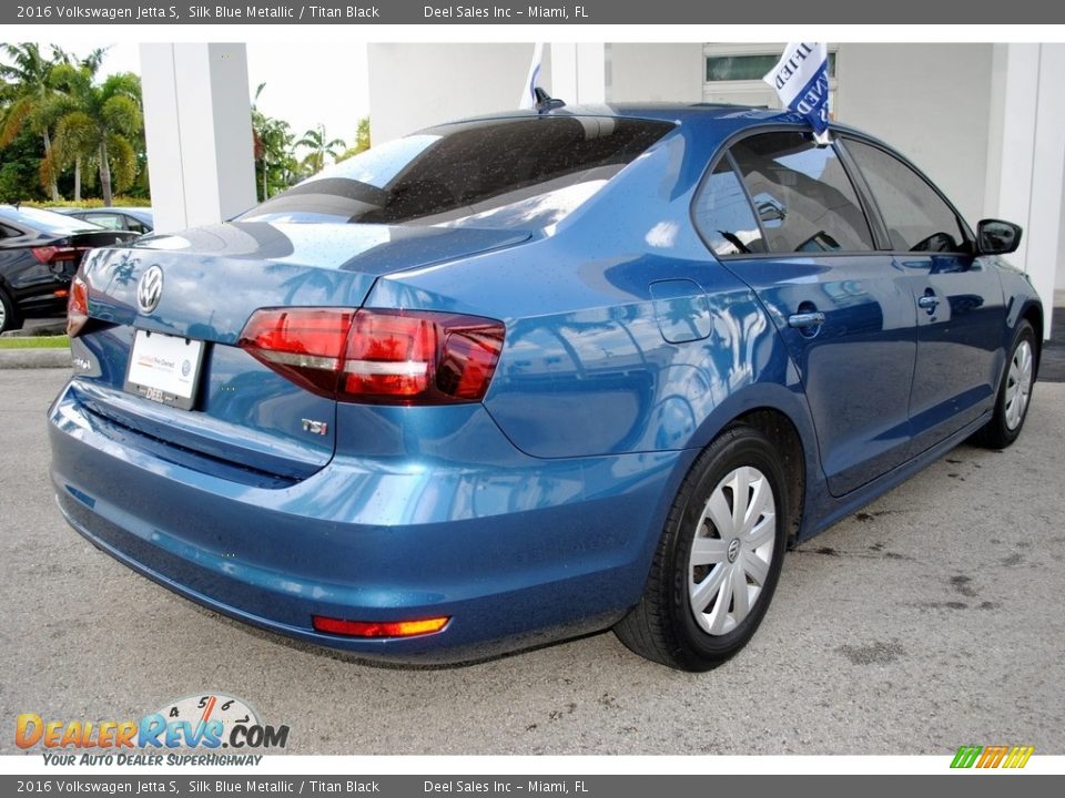 2016 Volkswagen Jetta S Silk Blue Metallic / Titan Black Photo #10