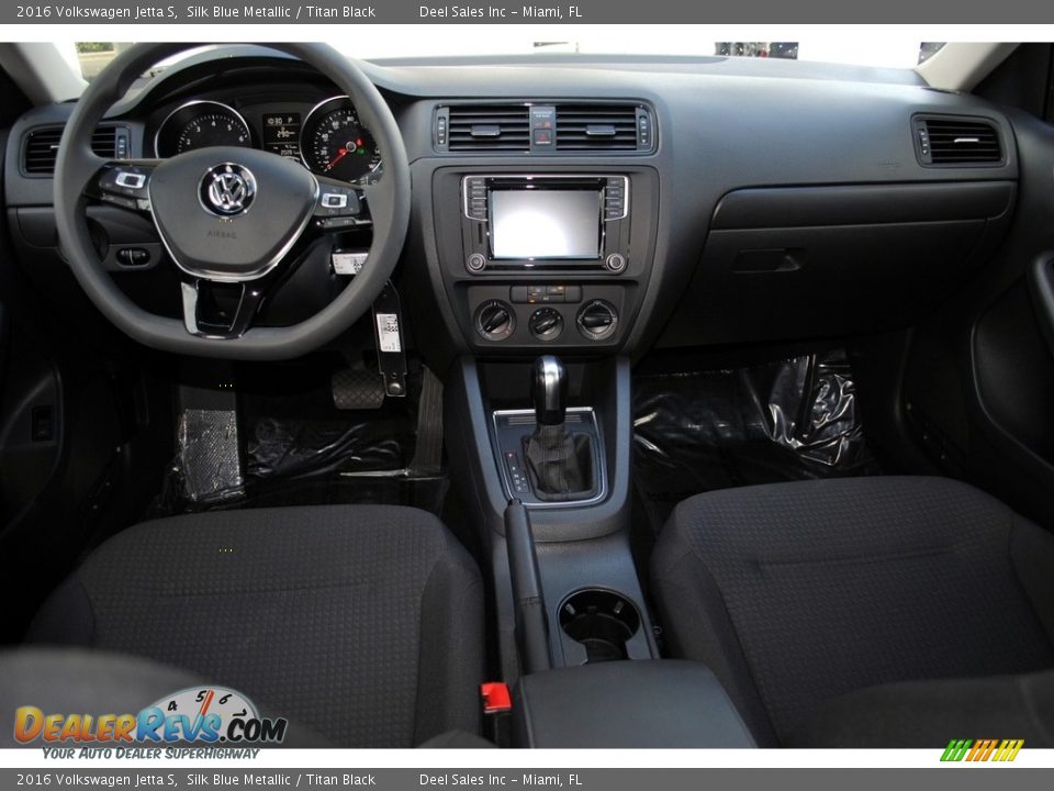 2016 Volkswagen Jetta S Silk Blue Metallic / Titan Black Photo #13