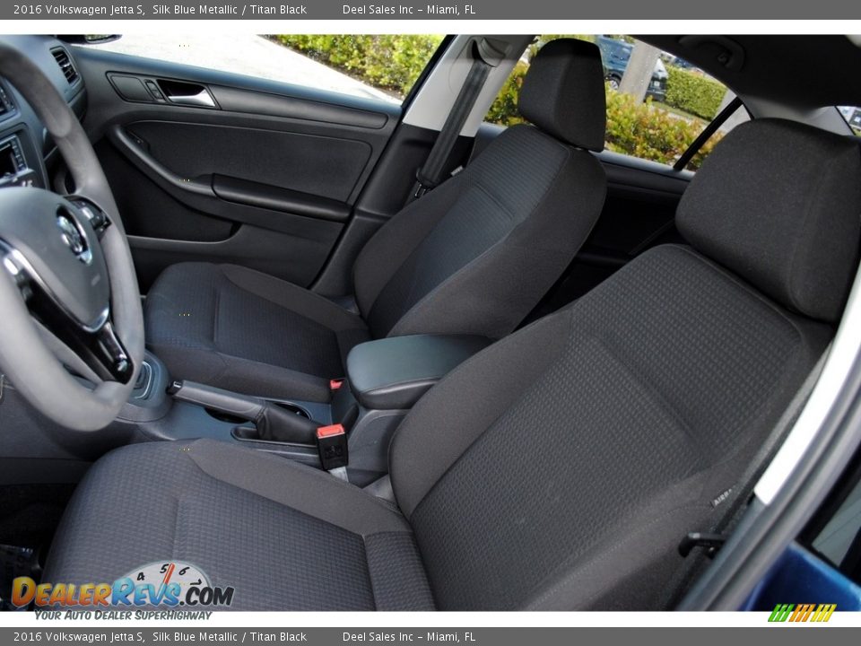 2016 Volkswagen Jetta S Silk Blue Metallic / Titan Black Photo #14