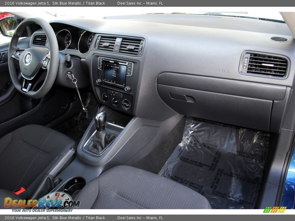 2016 Volkswagen Jetta S Silk Blue Metallic / Titan Black Photo #18