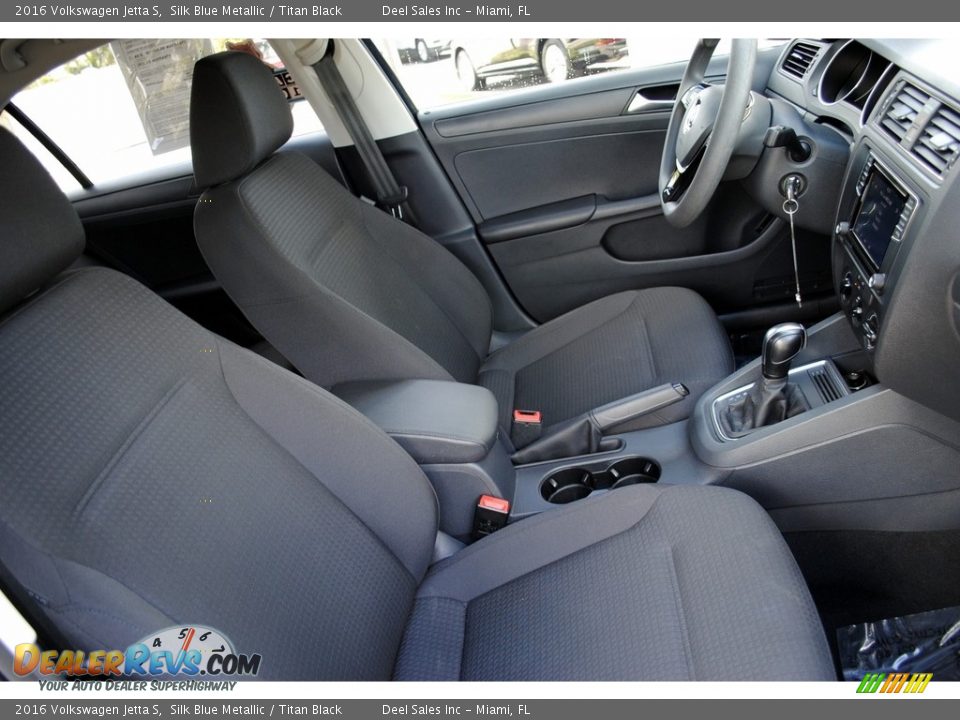 2016 Volkswagen Jetta S Silk Blue Metallic / Titan Black Photo #19