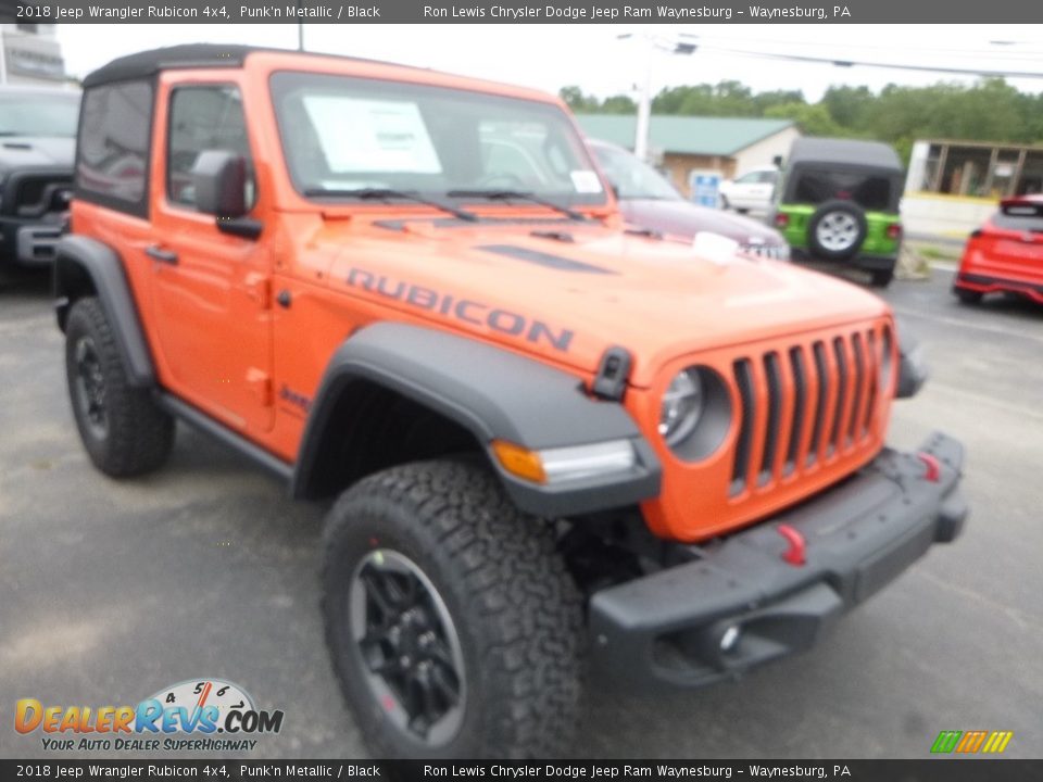 2018 Jeep Wrangler Rubicon 4x4 Punk'n Metallic / Black Photo #10