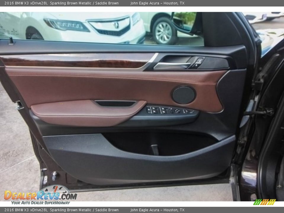 2016 BMW X3 xDrive28i Sparkling Brown Metallic / Saddle Brown Photo #18