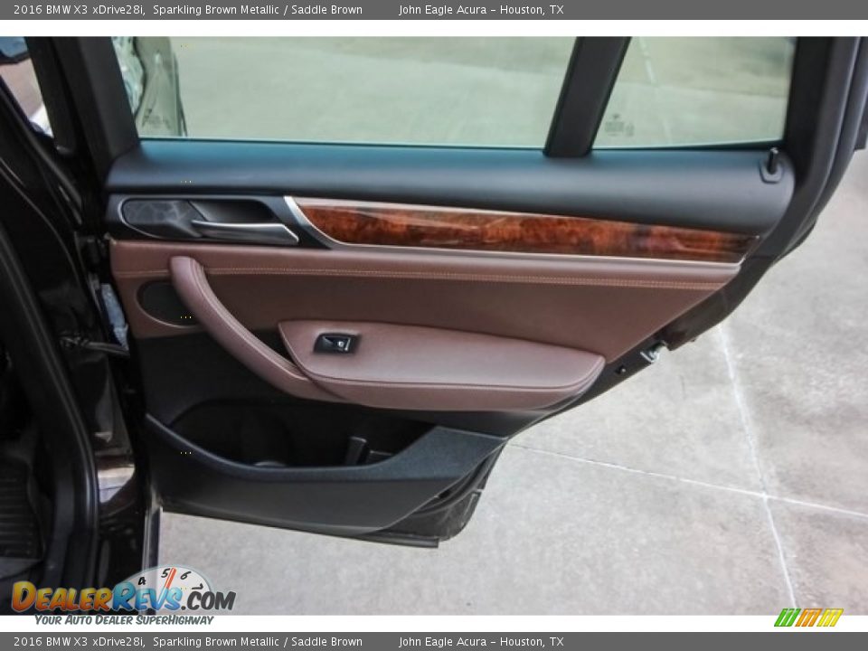 2016 BMW X3 xDrive28i Sparkling Brown Metallic / Saddle Brown Photo #24