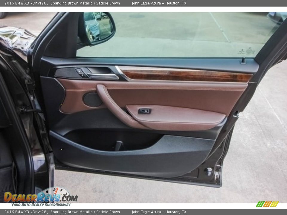 2016 BMW X3 xDrive28i Sparkling Brown Metallic / Saddle Brown Photo #26