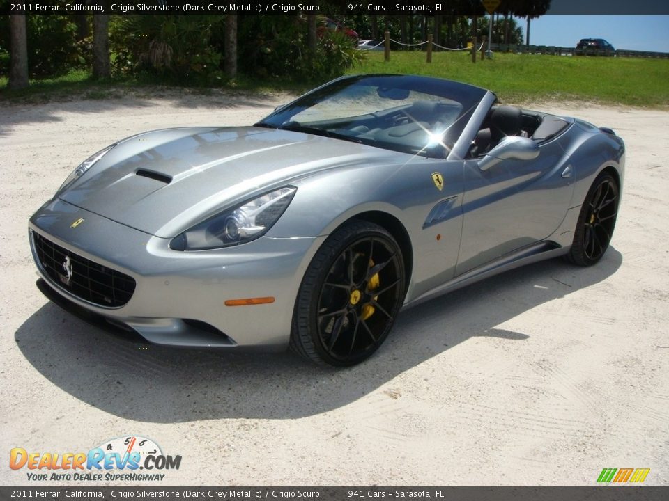 2011 Ferrari California Grigio Silverstone (Dark Grey Metallic) / Grigio Scuro Photo #3