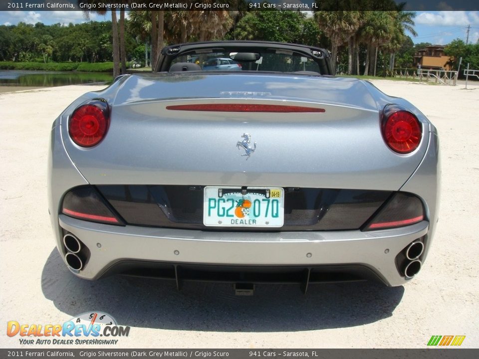 2011 Ferrari California Grigio Silverstone (Dark Grey Metallic) / Grigio Scuro Photo #6