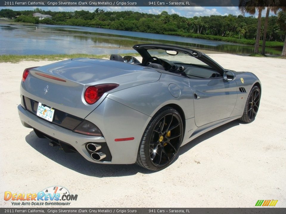 2011 Ferrari California Grigio Silverstone (Dark Grey Metallic) / Grigio Scuro Photo #7