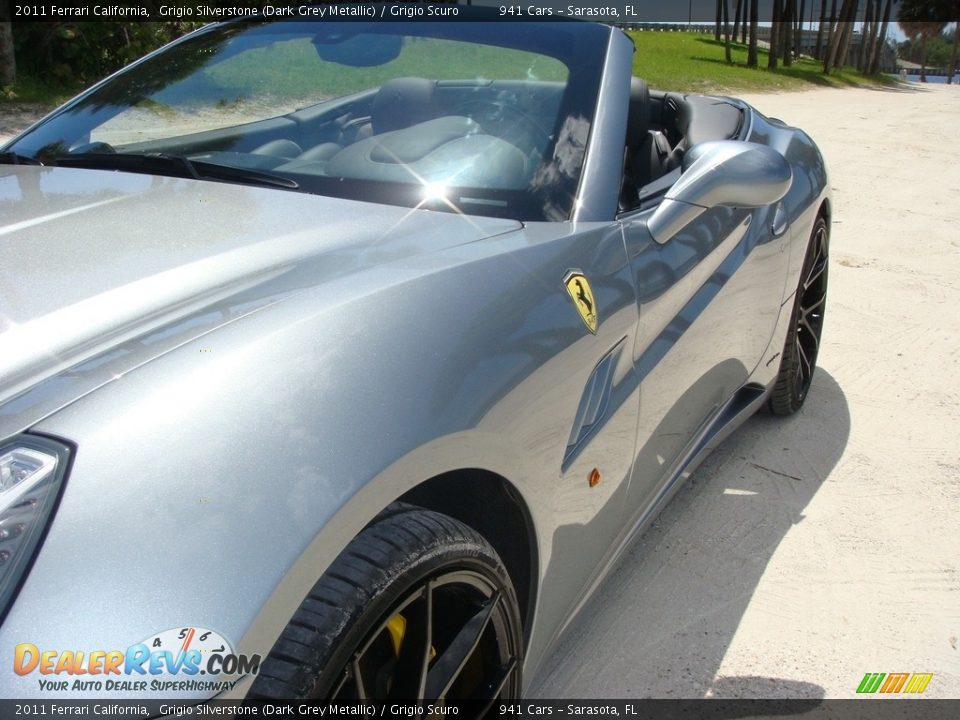 2011 Ferrari California Grigio Silverstone (Dark Grey Metallic) / Grigio Scuro Photo #10