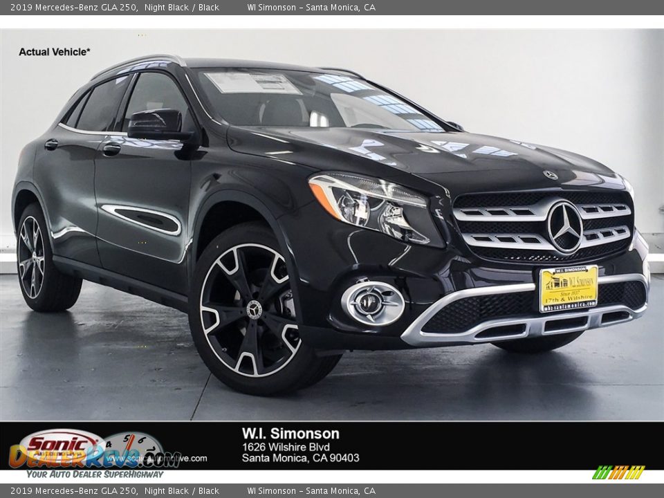 2019 Mercedes-Benz GLA 250 Night Black / Black Photo #1