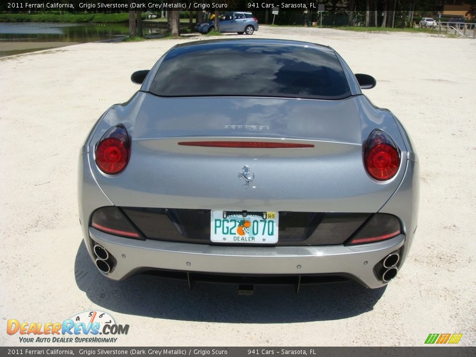 2011 Ferrari California Grigio Silverstone (Dark Grey Metallic) / Grigio Scuro Photo #24