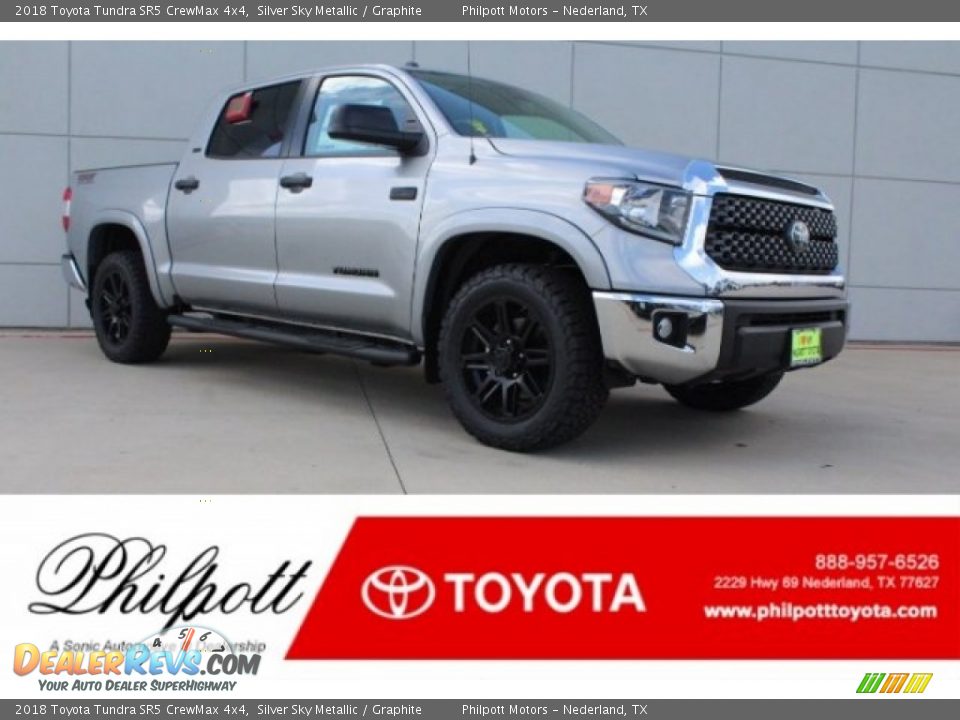 2018 Toyota Tundra SR5 CrewMax 4x4 Silver Sky Metallic / Graphite Photo #1