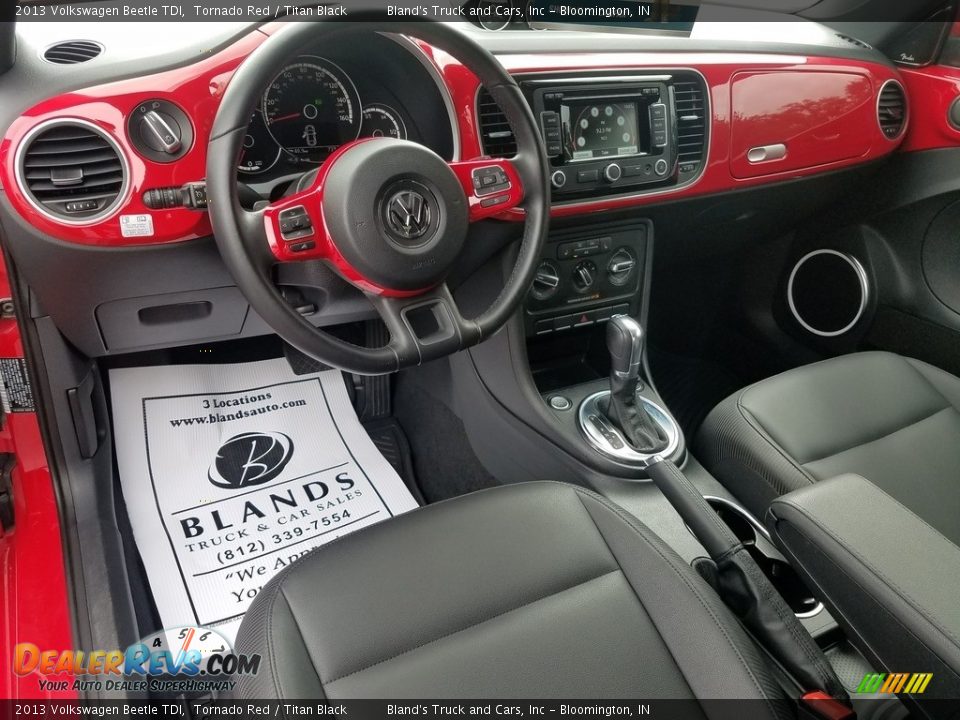 2013 Volkswagen Beetle TDI Tornado Red / Titan Black Photo #10