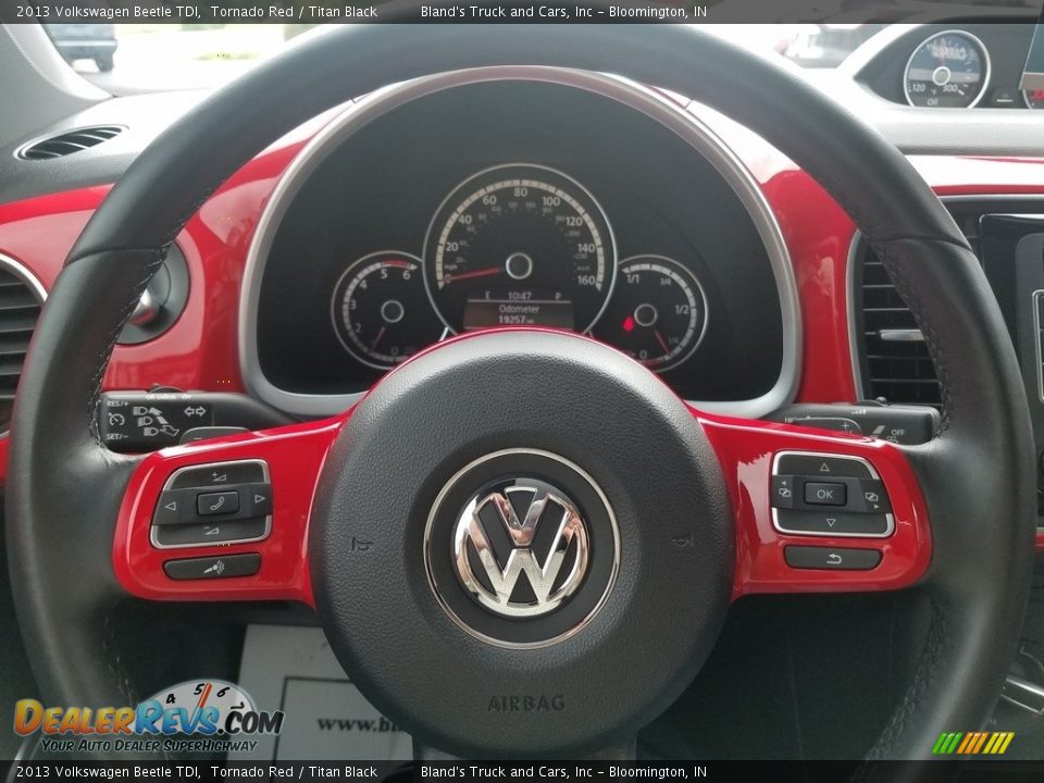 2013 Volkswagen Beetle TDI Tornado Red / Titan Black Photo #11