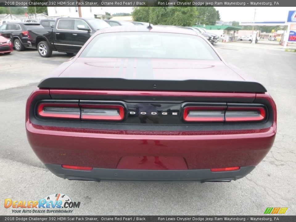 2018 Dodge Challenger 392 HEMI Scat Pack Shaker Octane Red Pearl / Black Photo #4
