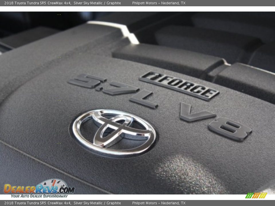 2018 Toyota Tundra SR5 CrewMax 4x4 Silver Sky Metallic / Graphite Photo #34