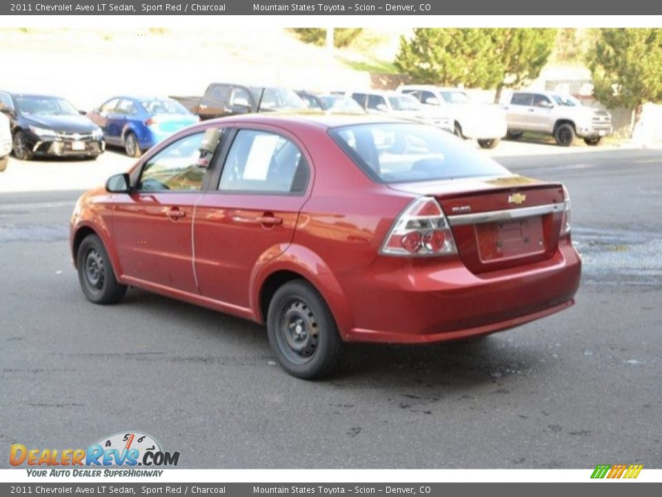 2011 Chevrolet Aveo LT Sedan Sport Red / Charcoal Photo #4