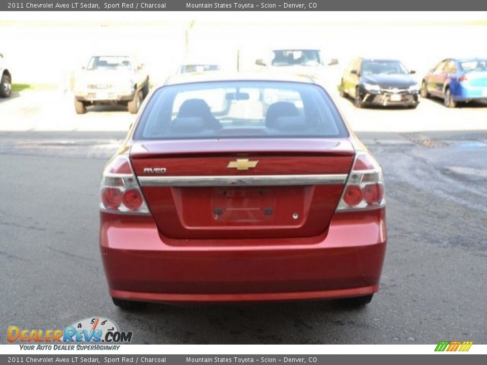 2011 Chevrolet Aveo LT Sedan Sport Red / Charcoal Photo #5