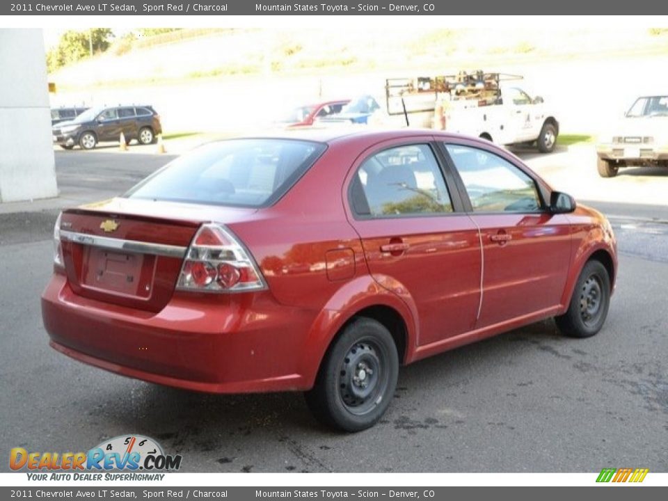 2011 Chevrolet Aveo LT Sedan Sport Red / Charcoal Photo #6
