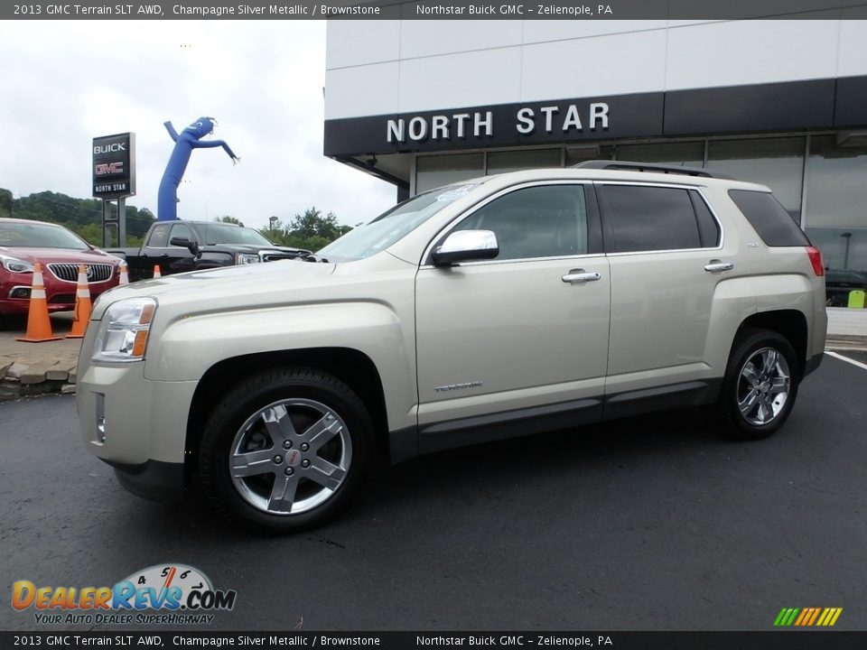 2013 GMC Terrain SLT AWD Champagne Silver Metallic / Brownstone Photo #1
